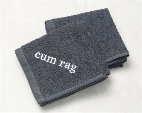 Cum Rag Towel Cum Towel After Sex Towel With Embroidered Etsy