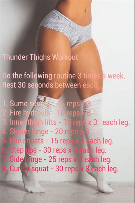 Dietworkout Bigger Thigh Workout Thunder Thigh Workout Body Workout Plan