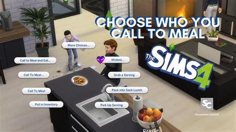 Choose Who You Call To Meal The Sims 4 Youtube