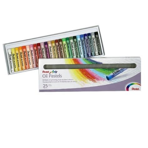 Pentel Oil Pastel Set25 Colours Artist Supplies