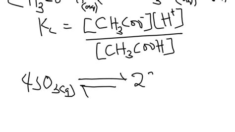 Solved Write The Equilibrium Constant Expression 1kc2 For Each Of The