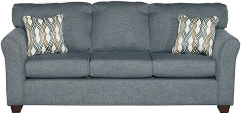 Casual Contemporary Blue Sofa Wall St Rc Willey Furniture Store