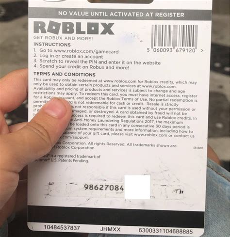 What Do Roblox T Card Codes Look Like