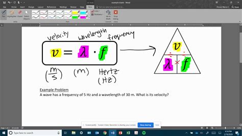 1.7 solving problems in physics. Wave Velocity Problem - YouTube