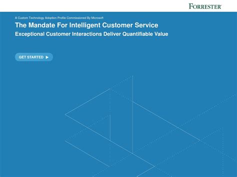 Report - Forrester the mandate for intelligent customer service by ANEGIS - Microsoft Dynamics ...