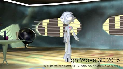 Lightwave 3d Servo Walk Lorez Scene Rendered Youtube