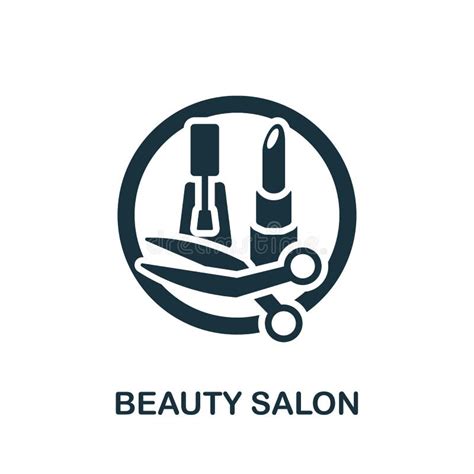 Beauty Salon Icon Monochrome Simple Beauty Salon Icon For Templates