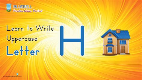Learn To Write Capital Letter H Of The Alphabet For Preschool