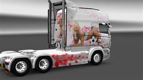 Scania Rs Rjl Longline Beautiful Girls Skin Ets2 Mods Euro Truck