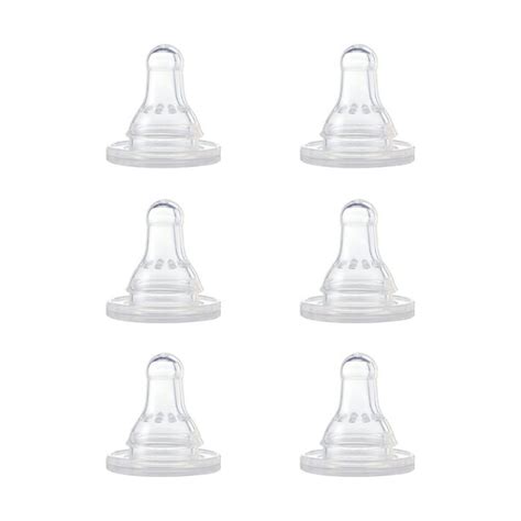 first essentials by nuk™ replacement bottle nipples silicone fast flow 6 pack