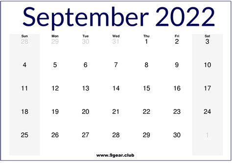 2022 July August September Printable Calendar Us Printable Calendars 2022