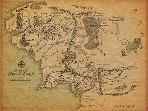 Lord Of The Rings Map Mordor