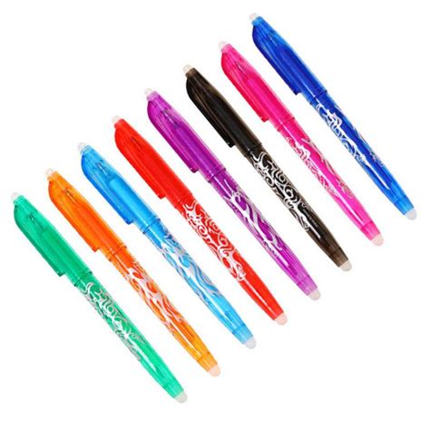 Buy 8pcsset 8colors Erasable Pen Multicolor Ballpoint Pen 05mm For