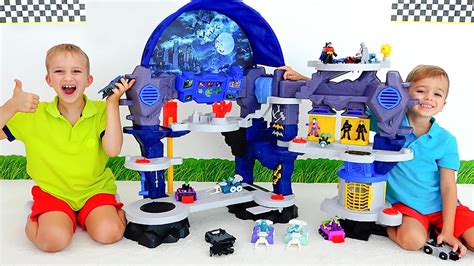 Batcave Playset Kids Toy Unboxing And Play With Vlad And Niki Youtube