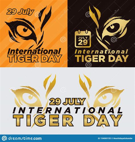 Download in under 30 seconds. International Tiger Day Poster Illustration. July 29 ...