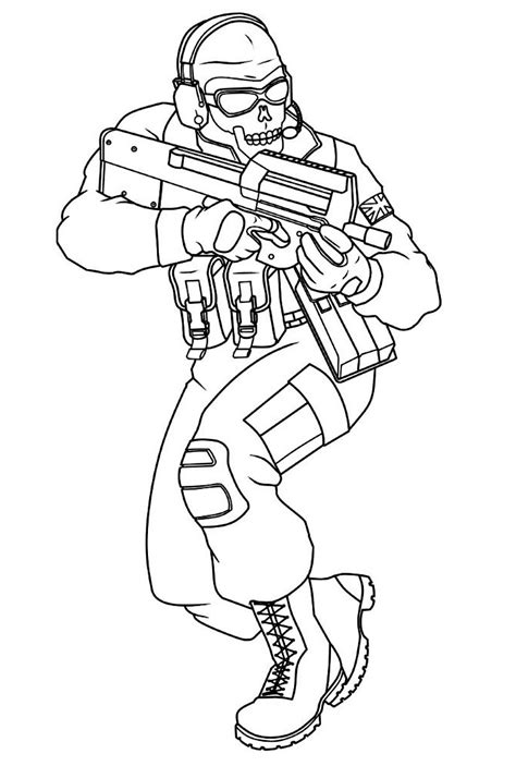 Drawing 09 From Call Of Duty Coloring Page