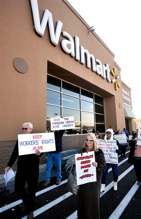 At Walmart, Black Friday gains, union protests