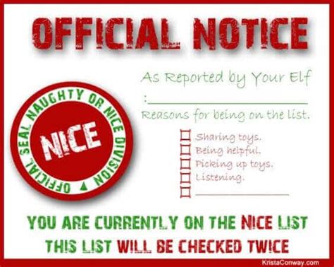 Santa nice list free printable certificate. 15 Free Printable Letters from Santa Templates ...