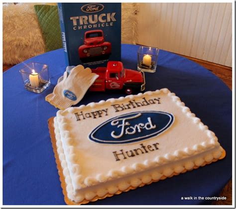 Ford Birthday Cake For Dad Birthday Sheet Cakes 30 Birthday Cake 16th Birthday Bday Party