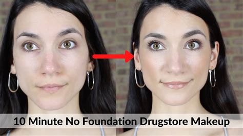 10 Minute Easy No Foundation Drugstore Makeup Routine Getting Ready