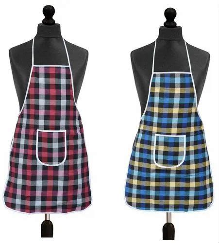 Checked Cotton Cooking Apron For Kitchen Usage At Rs 400piece In Pune