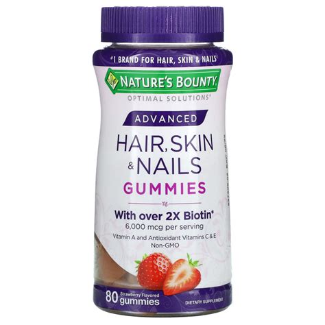 Natures Bounty Advanced Hair Skin And Nails Gummies Strawberry 40 G