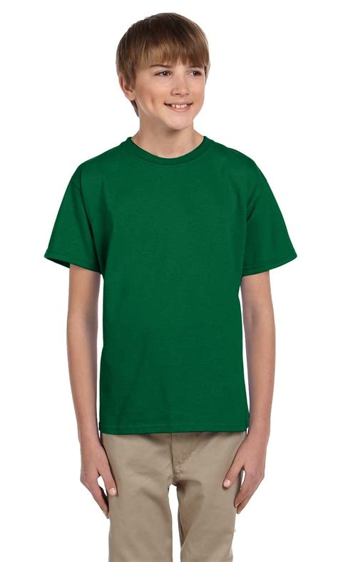 Branded Fruit Of The Loom Youth 5 Oz Hd Cotton T Shirt Clover S