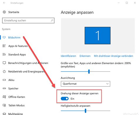 Windows 10 und ein schwarzer bildschirm: Automatisches Drehen der Bildschirm / Monitoranzeige ...