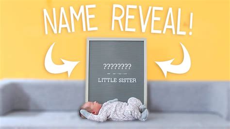Baby Name Reveal For Our Third Baby Girl Youtube