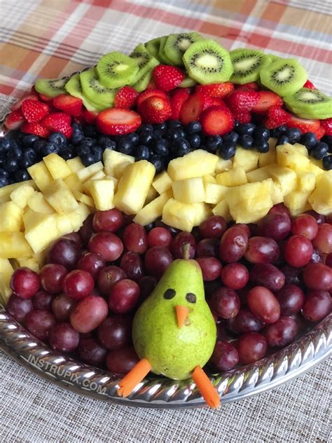 Thanksgiving Idea Turkey Fruit Tray Fun And Easy