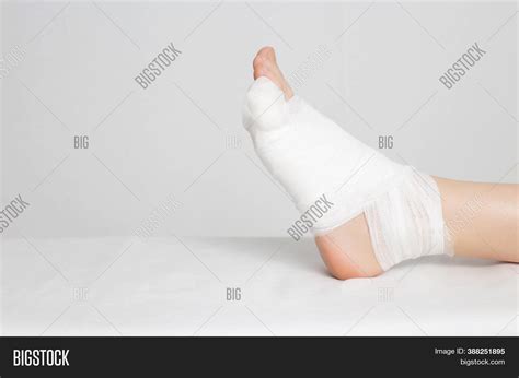 Mans Bandaged Foot Image And Photo Free Trial Bigstock