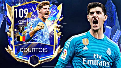 Amazing Gk Rated Thibaut Courtois Gameplay Review Fifa Mobile Toty Youtube