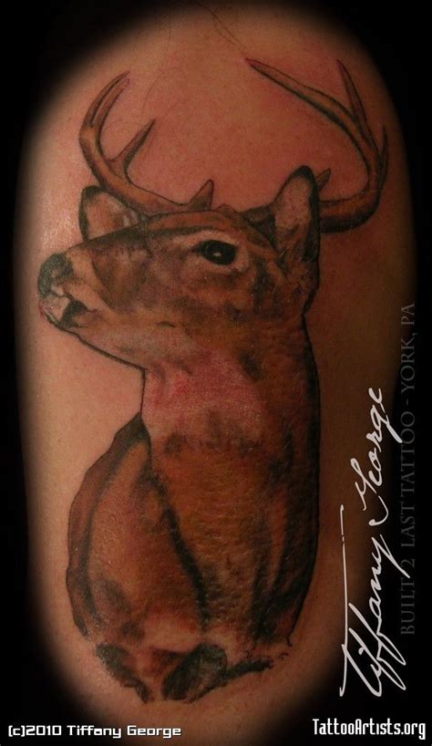 Whitetail Deer Tattoos Deer Tattoo Whitetail Deer Animal Tattoo