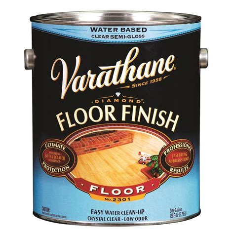 Shop Varathane Floor Finish 128 Fl Oz Satin Water Based Polyurethane At