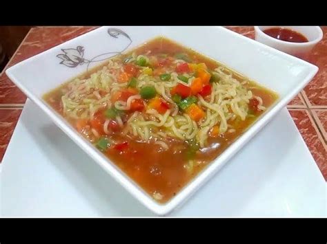In a spicy curry sauce bag contains 2 servings. Maggi Noodles Soup Recipe || ম্যাগি নডুলস সুপ || Noodles ...