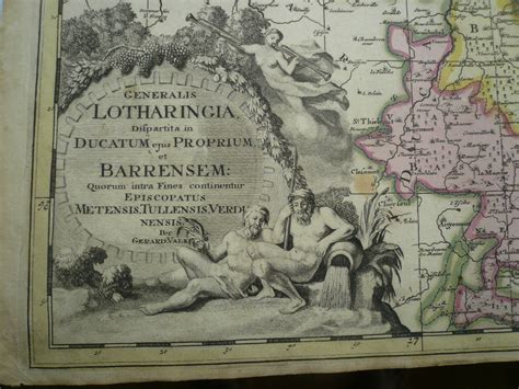 Lotharingia Map Gvalkanno 1700 De Schenk P1660 1718valk Gerard