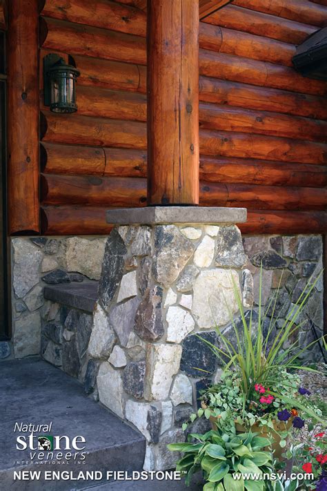 new england fieldstone™ log house 1 fond du lac natural stone