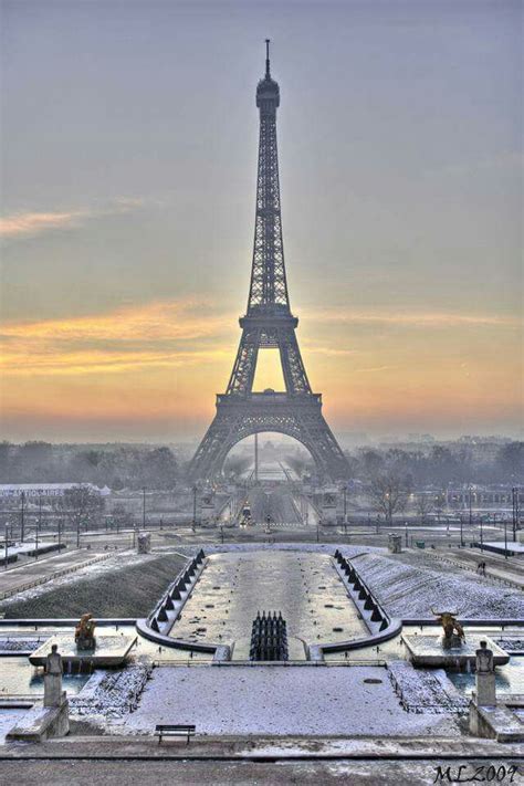 Paris Tour Eiffel 🗼 Eiffeltower Neige Snow Winter Hiver Paris