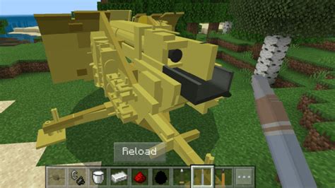 Mcpebedrock Artillery Add On Aa Gun Howitzer Minecraft Addons