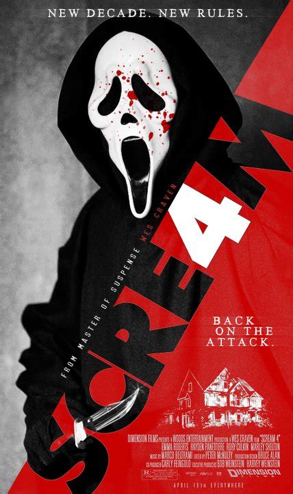 Slasher Movie Posters Fan Made Edition Scream 4 Slasher Studios