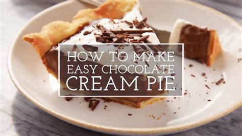Easy Chocolate Cream Pie Youtube