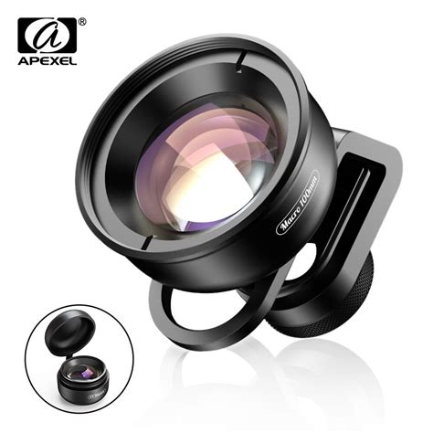 Apexel Hd Optic Camera Phone Lens 100mm Macro Lens 10x Super Macro