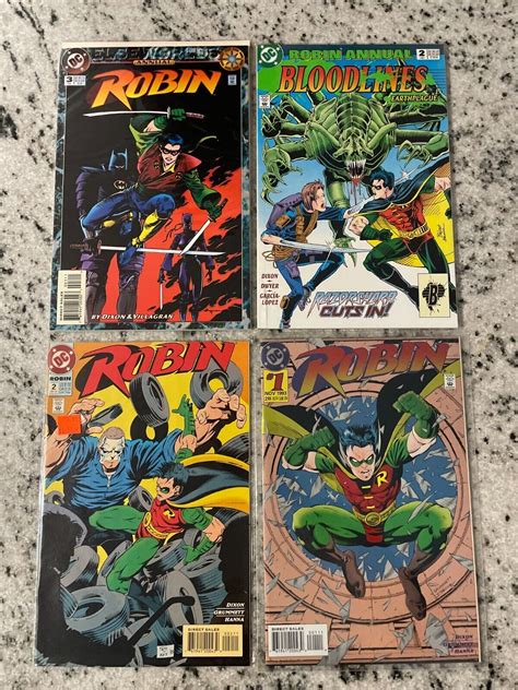 4 Robin Dc Comic Books 1 2 Annuals 2 3 Nm Batman Joker Robin