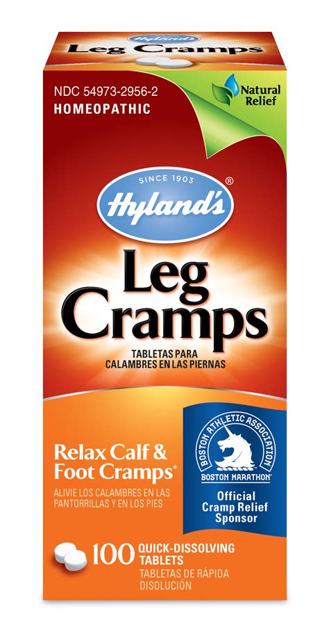 hyland s leg cramp tablets natural relief of calf leg and foot cramp 100 count