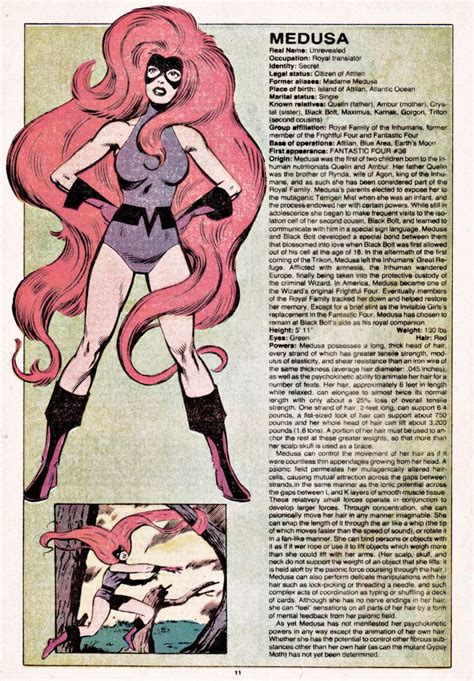 Medusa By John Byrne The Official Handbook Of The Marvel Universe 7