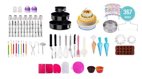 82pcs Cake Decorating Supplies Kit Set Baking Tool Turntable Stand
