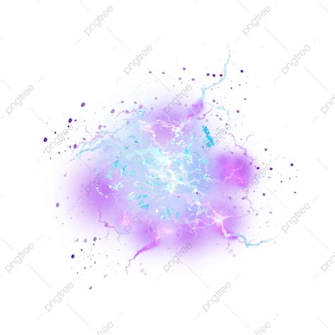 Purple Lightning Hd Transparent Purple Cartoon Lightning Effect
