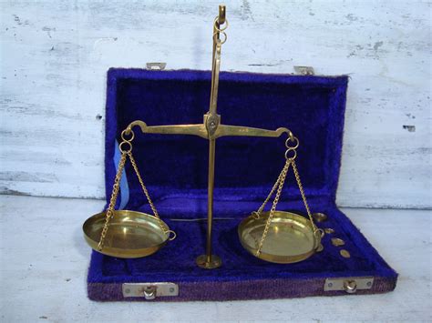 Mobile Scales Full Set Set Of Vintage Solid Brass Scales Etsy