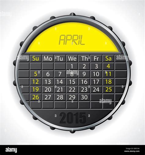 April Month Calendar Hi Res Stock Photography And Images Alamy