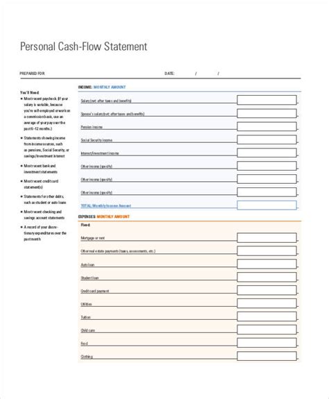 Cash Flow Statement 27 Examples Format Pdf Examples